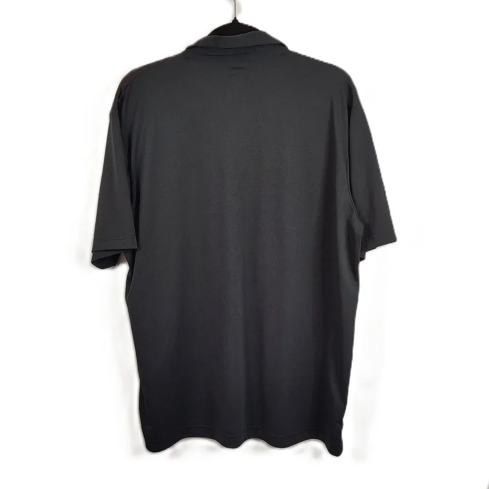CALLAWAY Opti-Dri Golf Polo Large Men's Black & Grey Short Sleeve Shirt - Picture 3 of 5